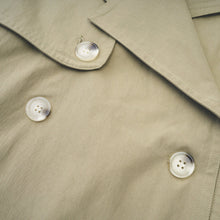 Justine belted-waist trench coat