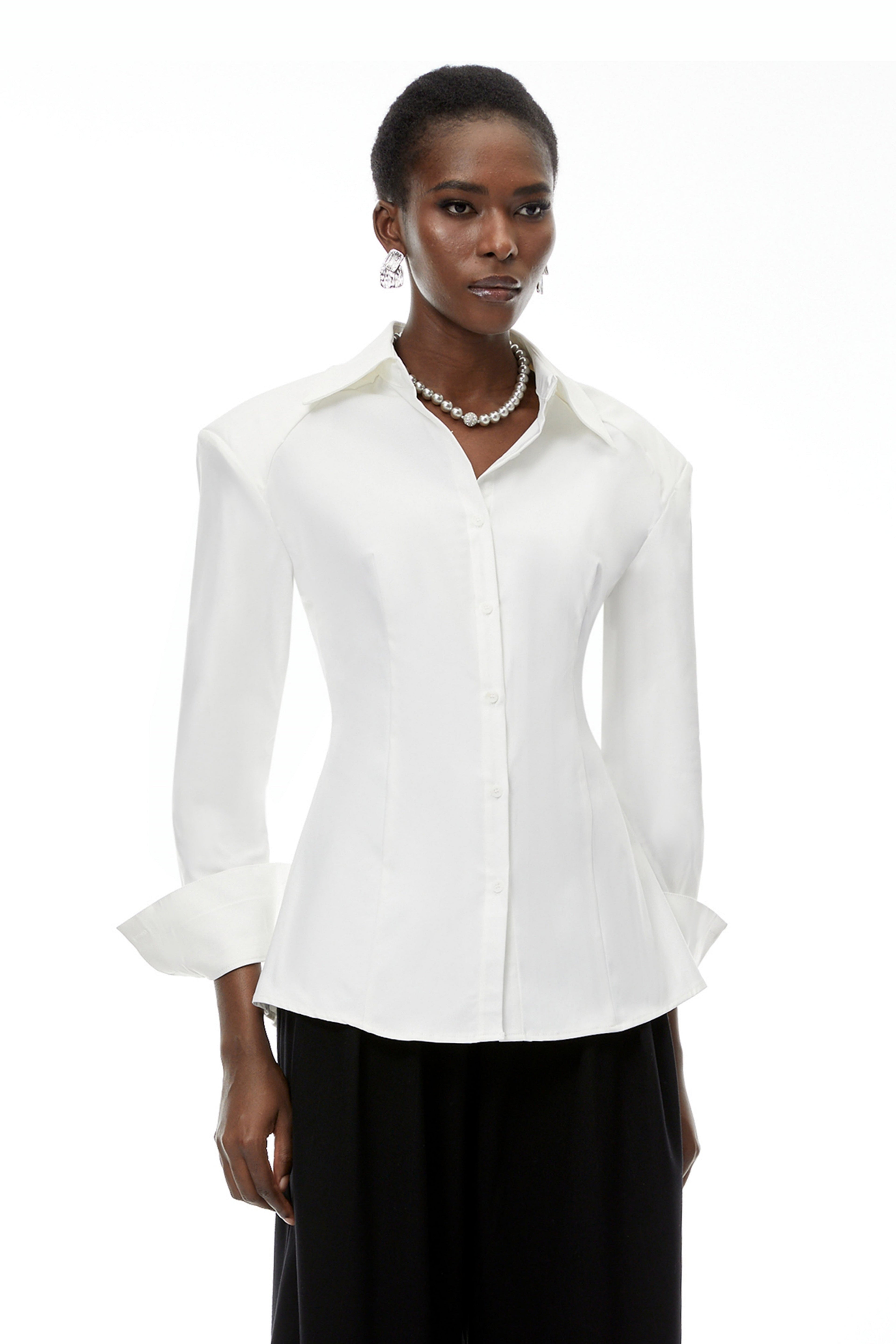Brooke White Button Down Shirt