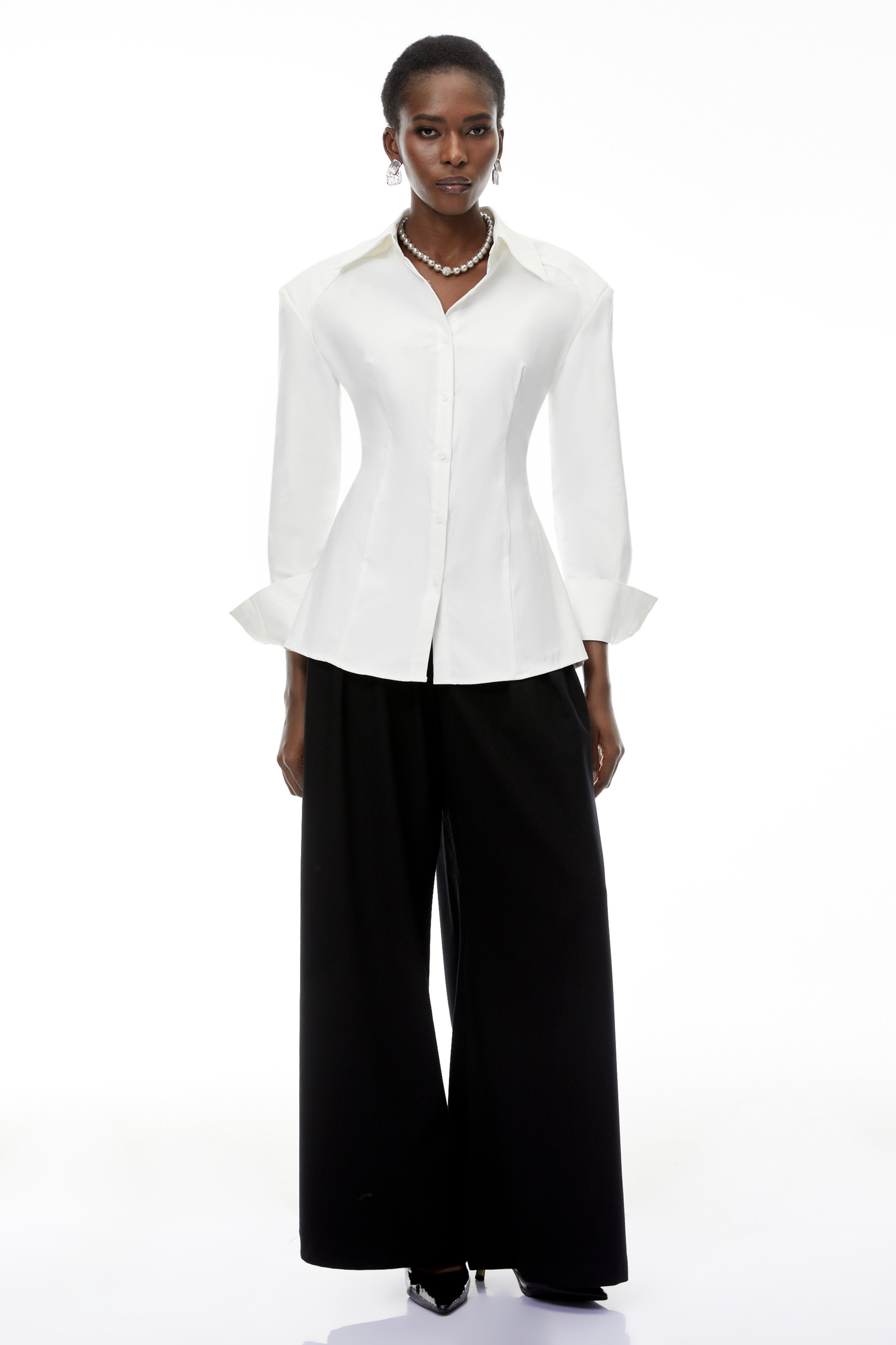 Brooke White Button Down Shirt
