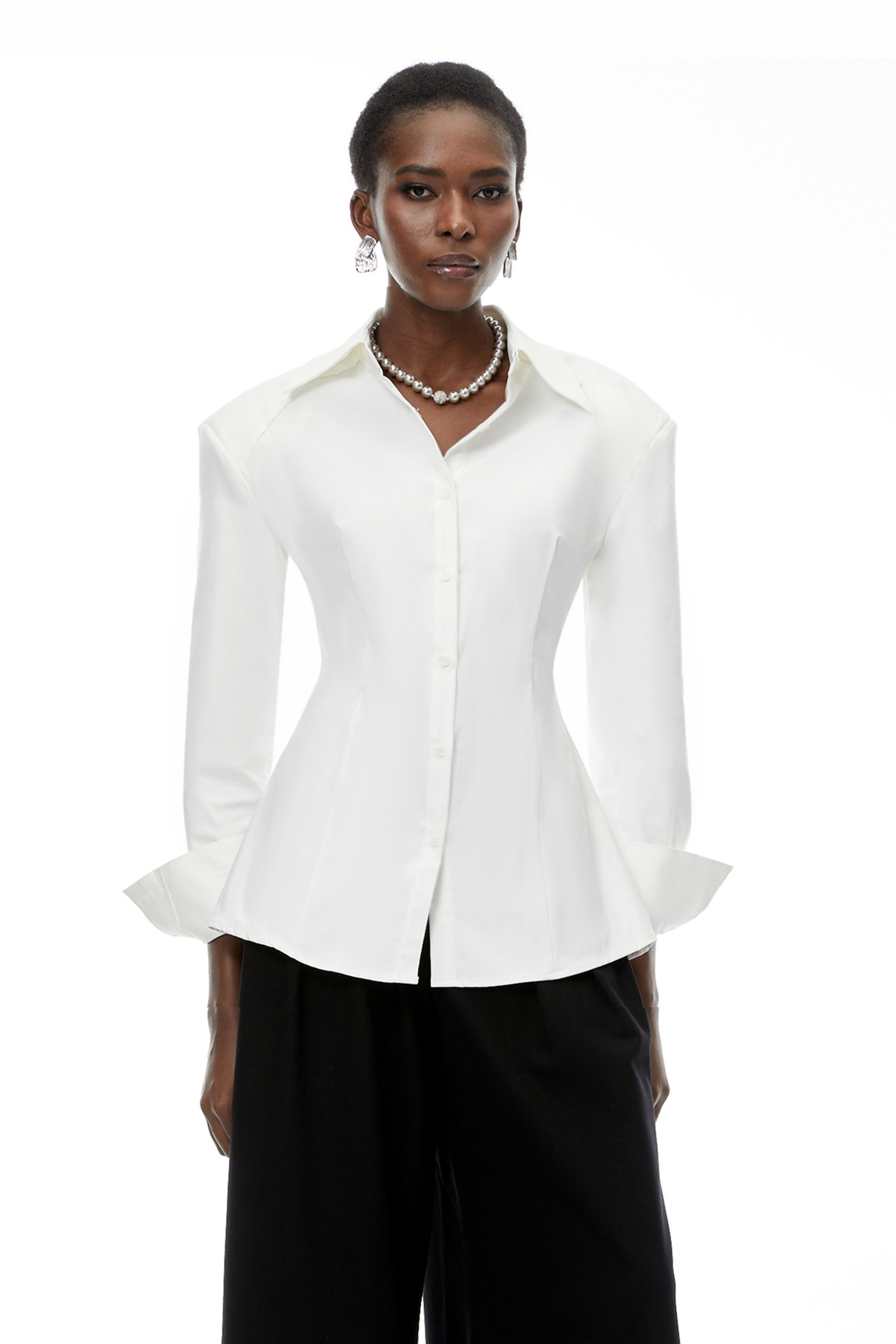 Brooke White Button Down Shirt