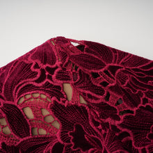 Hafdis Red Floral Embroidered Midi Dress