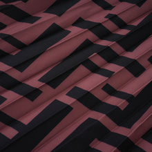 Désirée color-block pleated top & skirt matching set