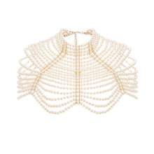 Pauline faux-pearl shawl