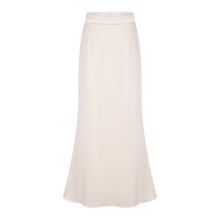 Roxanne Neutral Mock Neck Blouse & Mermaid Skirt Set