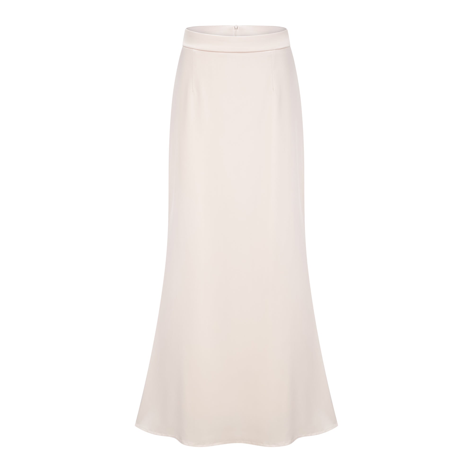 Roxanne Neutral Mock Neck Blouse & Mermaid Skirt Set