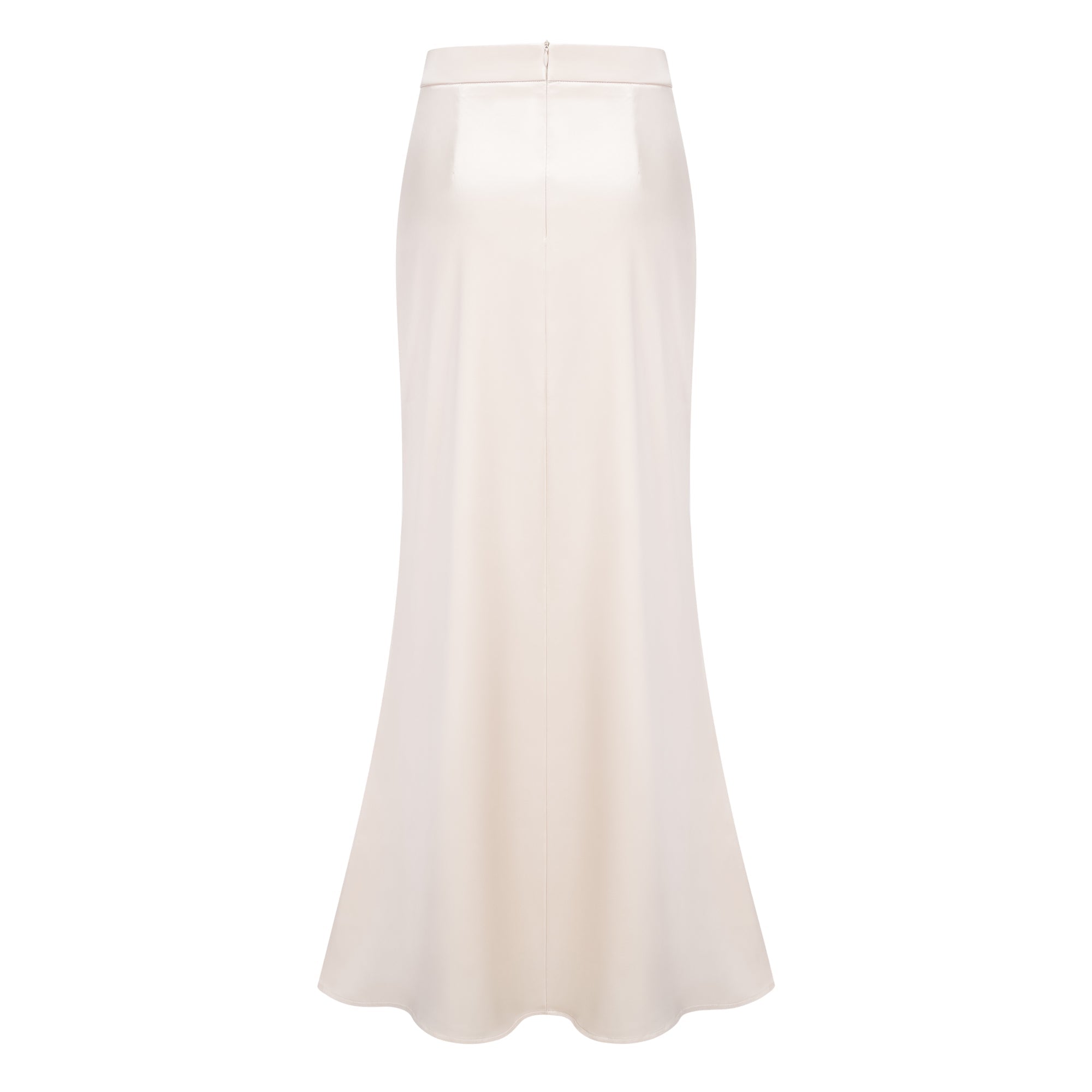 Roxanne Neutral Mock Neck Blouse & Mermaid Skirt Set
