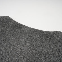 Agathe grey herringbone top & shorts matching set