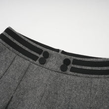Agathe grey herringbone top & shorts matching set