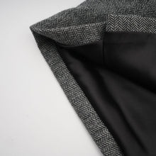 Agathe grey herringbone top & shorts matching set