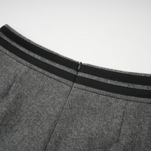 Agathe grey herringbone top & shorts matching set