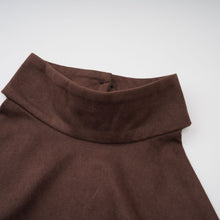 Chaney Brown Suede Bubble Hem Top & Shorts Set
