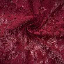 Coline red chantilly lace oversize dress