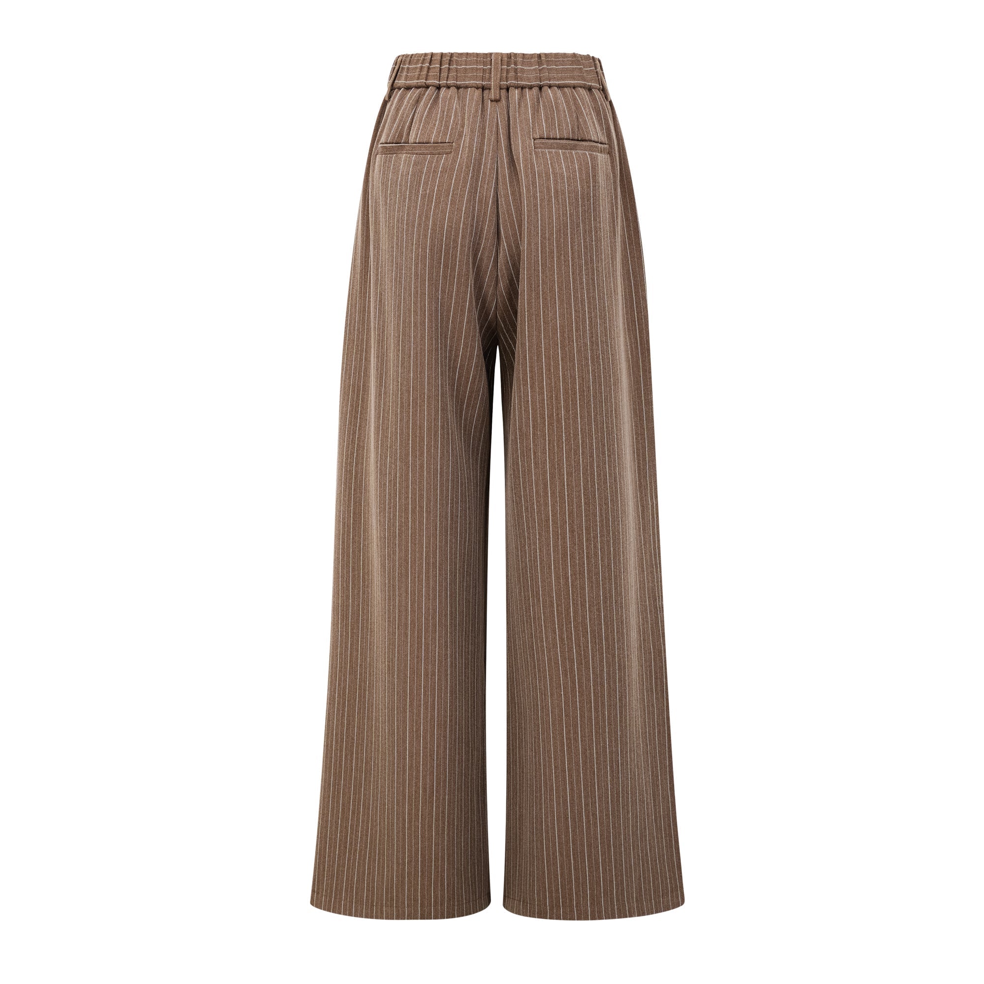 Clémence Brown Striped Trousers
