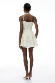 Eirlys Champagne Tulle Mini Dress with Bow