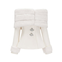 Caitlin Faux-fur Jacket & Skirt Matching Set